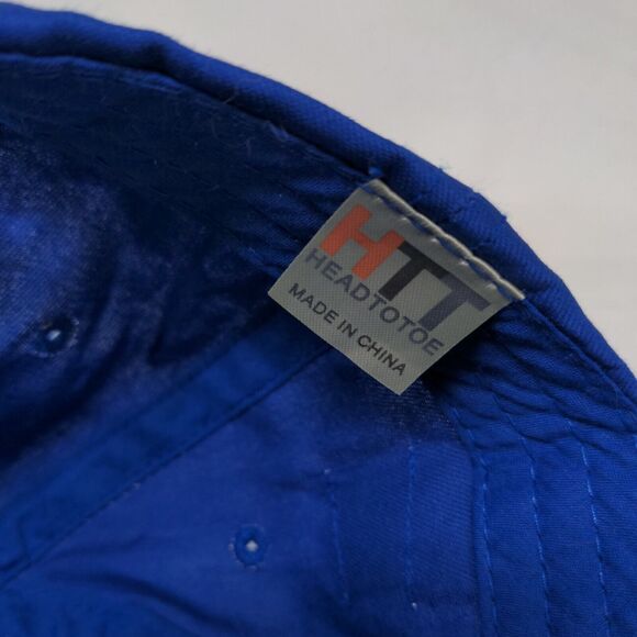 James Hardie Lowe's Strapback Hat Blue One Size Adjustable Embroidered Cotton - Picture 7 of 8